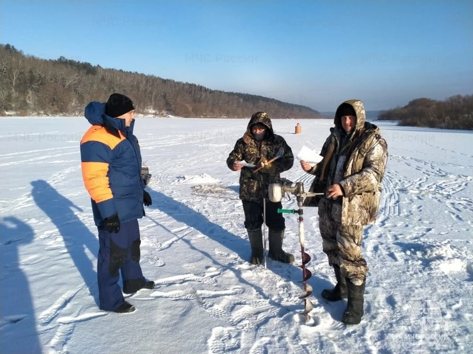 На новогодних каникулах сотрудники ГИМС провели 19 патрулирований водных объектов в Тульской области