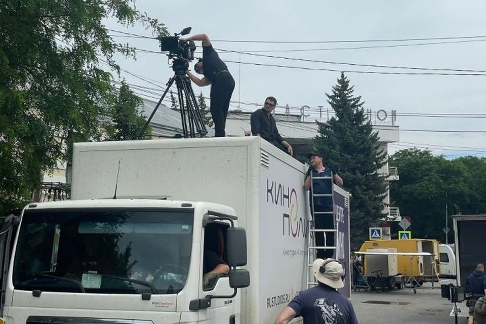 Съемочная площадка фильма развернута в центре Кисловодска. Фото: пресс-служба администрации города.