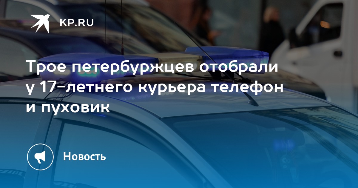 Трое петербуржцев отобрали у 17-летнего курьера телефон и пуховик - KP.RU