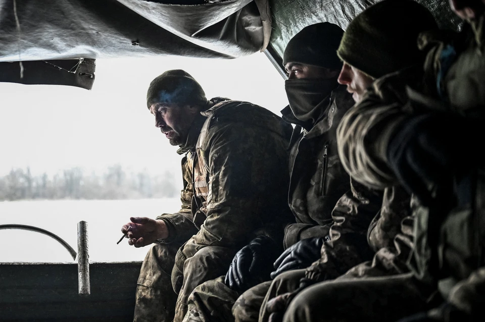 Солдаты ВСУ на учениях в Запорожской области.
