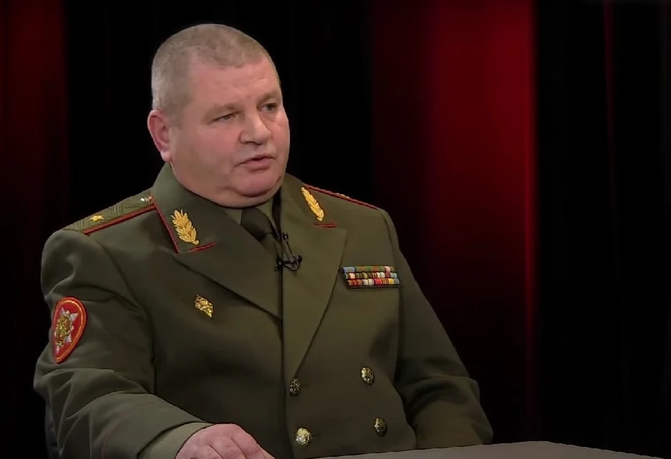 Начальник главного управления боевой подготовки Вооруженных сил Белоруссии генерал-майор Александр Бас.