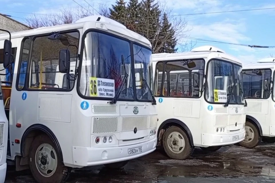 Макеевке в рамках федеральных программ предали 13 новых автобусов. Фото: ТГ/Владислав Ключаров