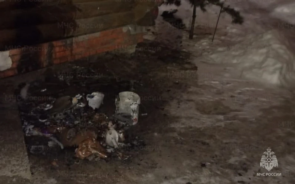 В Калуге горел жилой дом в районе 22:00