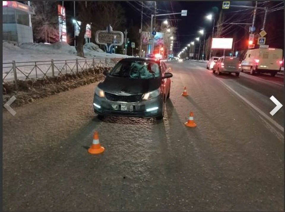 Фото: Ночью на 50-лет октября автомобиль "Киа Рио" сбил пешехода