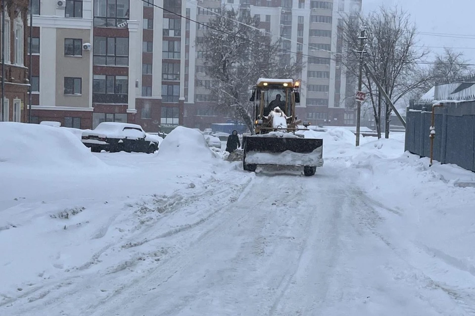 Уже сейчас количество снега в областном центре превысило норму на 20%. Фото: ТГ-канал Сергея Салмина