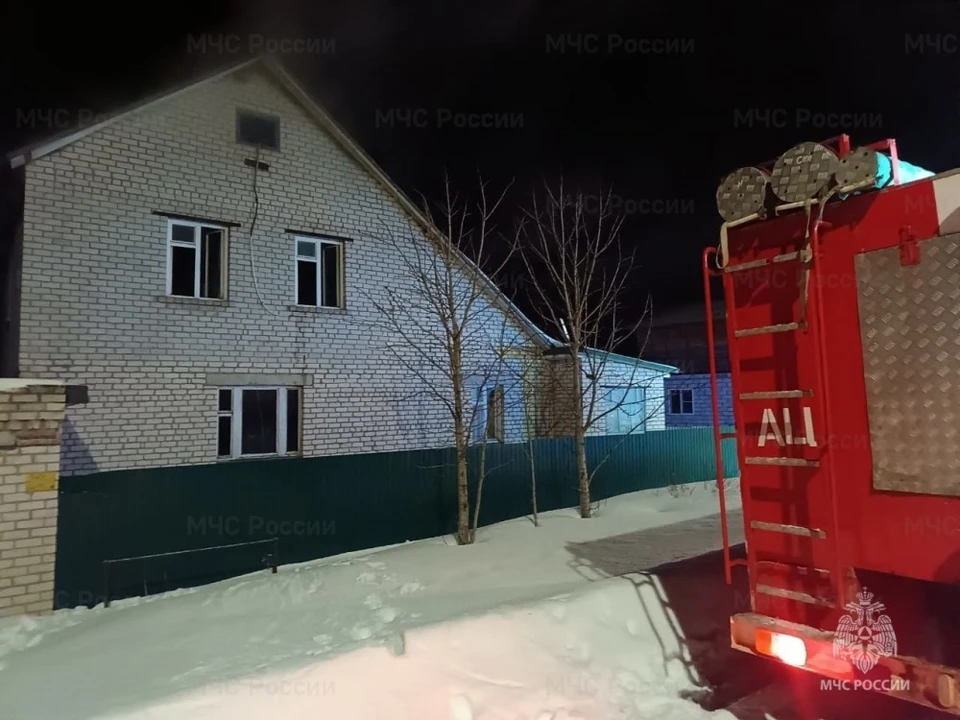 В Малоярославце загорелся один из частных жилых домов