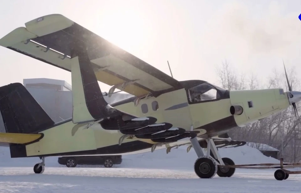 СибНИА: тяжелый транспортный БПЛА "Партизан" совершил первый испытательный полет Фото: кадр видео с испытаний