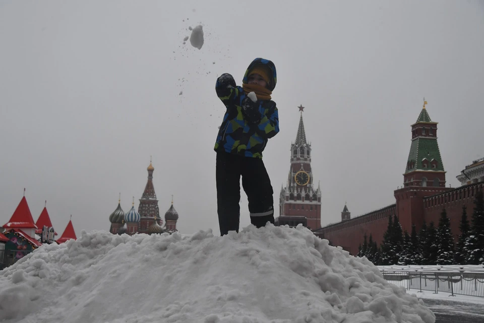 На базовой метеостанции ВДНХ высота снежного покрова всего за сутки выросла на 8 см