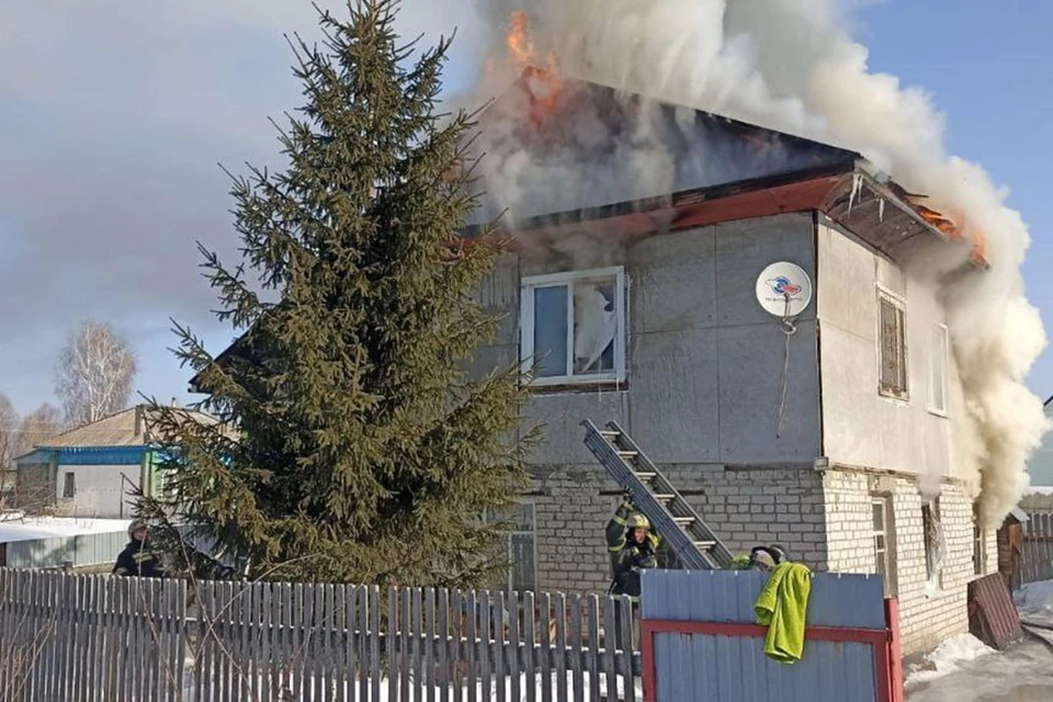 Пожар в частном доме