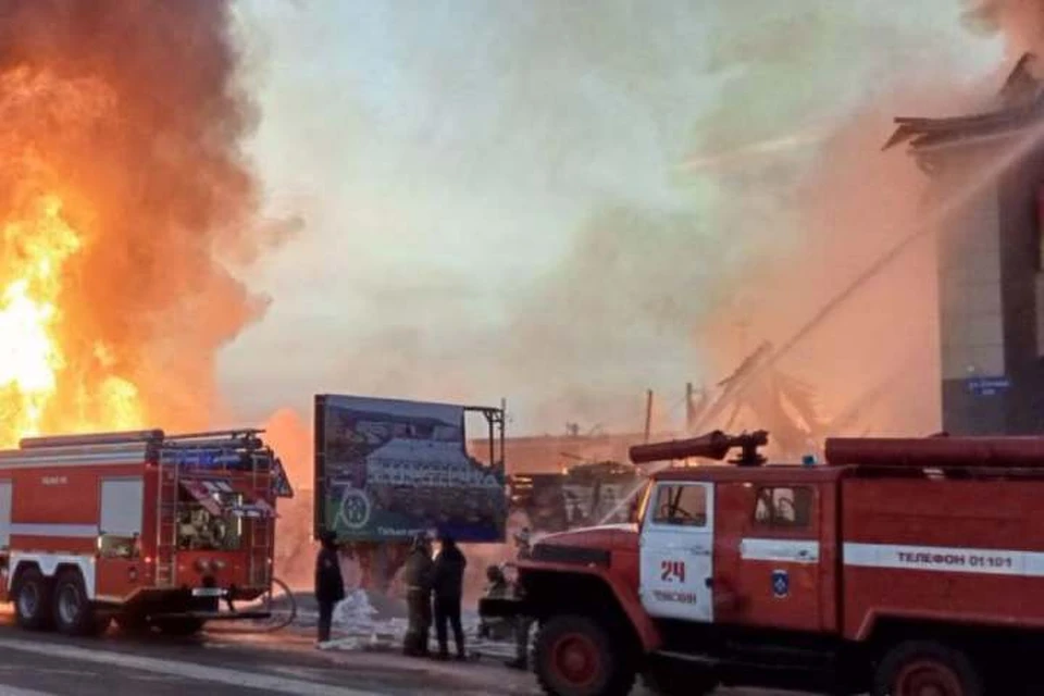 Неисправность электропроводки вызвала пожар в поселке Чунском Иркутской области