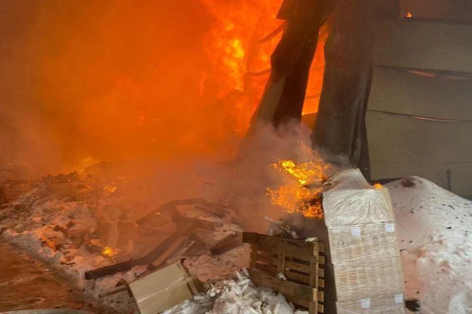 Пожар на складах в Раменском локализовали
