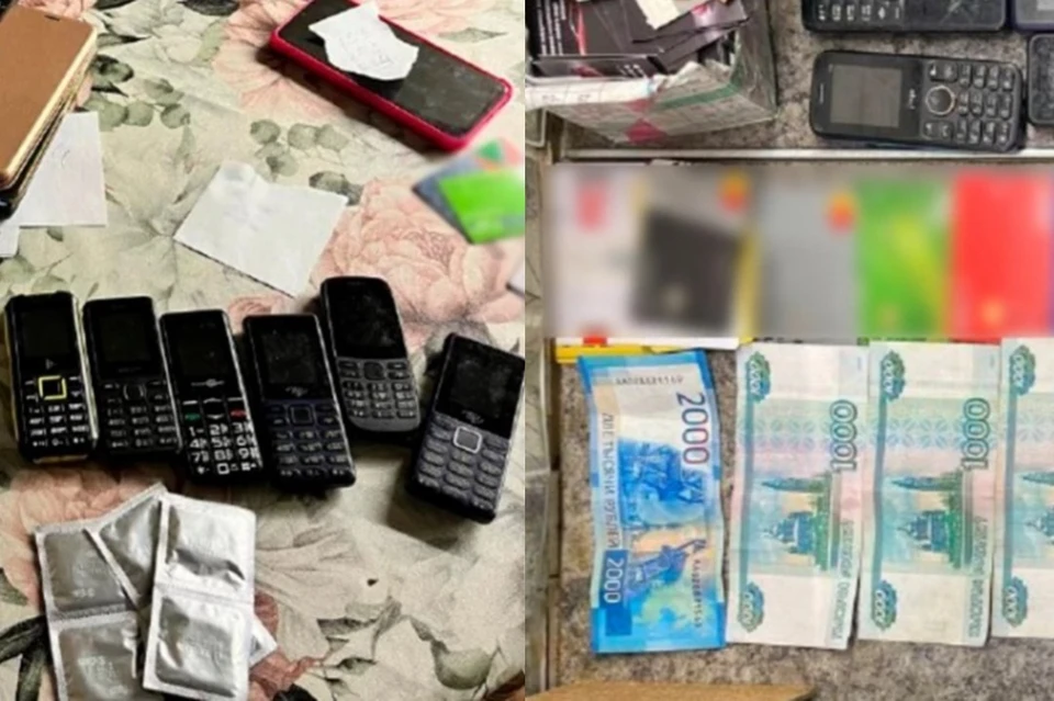 В борделе нашли десятки мобильников, деньги и банковские карты. Фото: ГУ МВД по НСО
