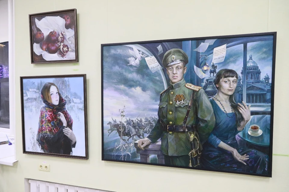 Основные темы произведений художника - Великая Отечественная война, исторические портреты, образы детей, женские образы