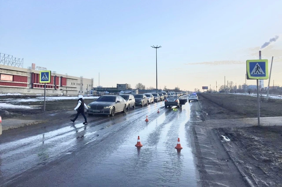 28-летнюю женщину сбил водитель «Дэу Нексии» на улице Московской в Липецке