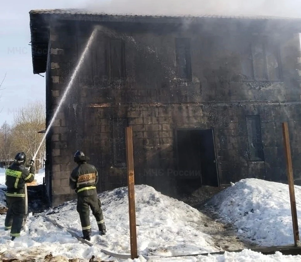 В Боровском районе произошел пожар жилого дома