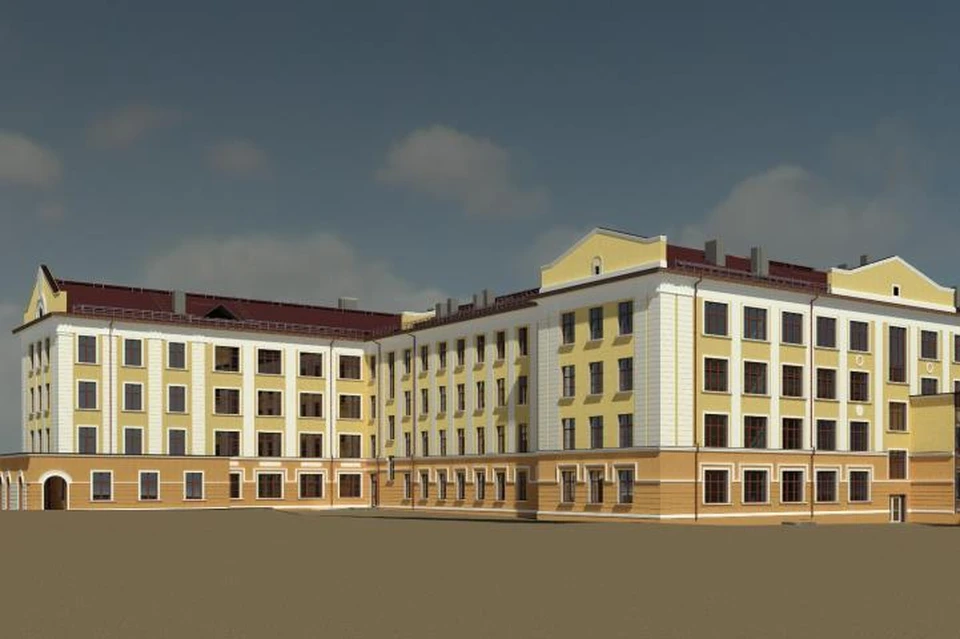 Здание будущей школы №146. Эскиз компании «Кинетика».