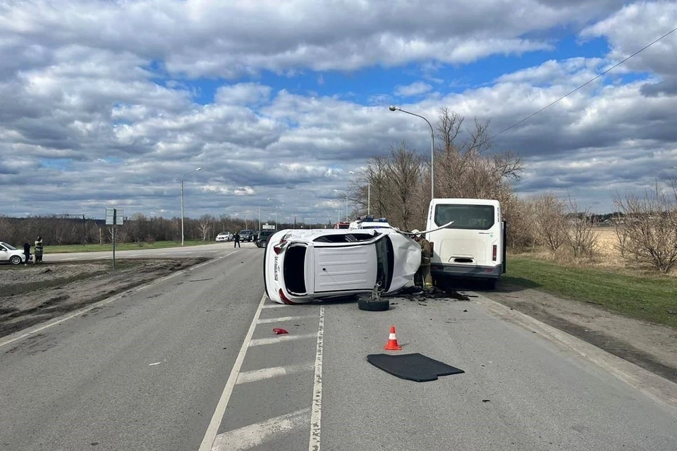 В аварии пострадала пассажирка «Хендэ». Фото: ГИБДД по Ростовской области.