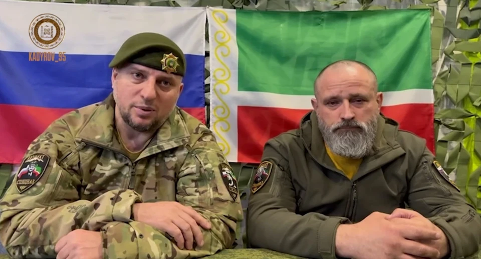 Апты Алаудинов и Ратибор рассказали о пополнении спецназа "Ахмат". Фото: стоп-кадр с видео из соцсетей Рамзана Кадырова.