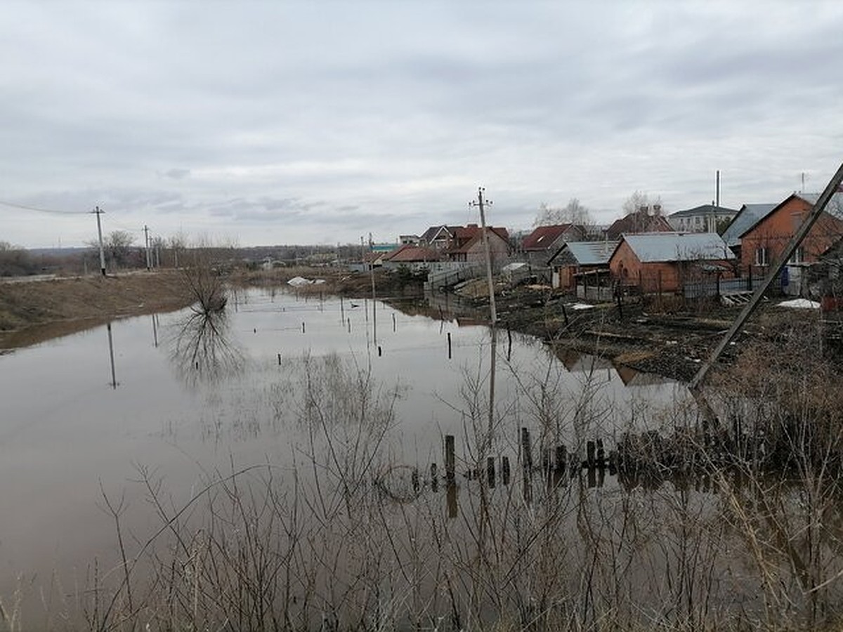 Топит огороды и гаражи»: Большой Кинель возле Похвистнева вышел из берегов  - KP.RU