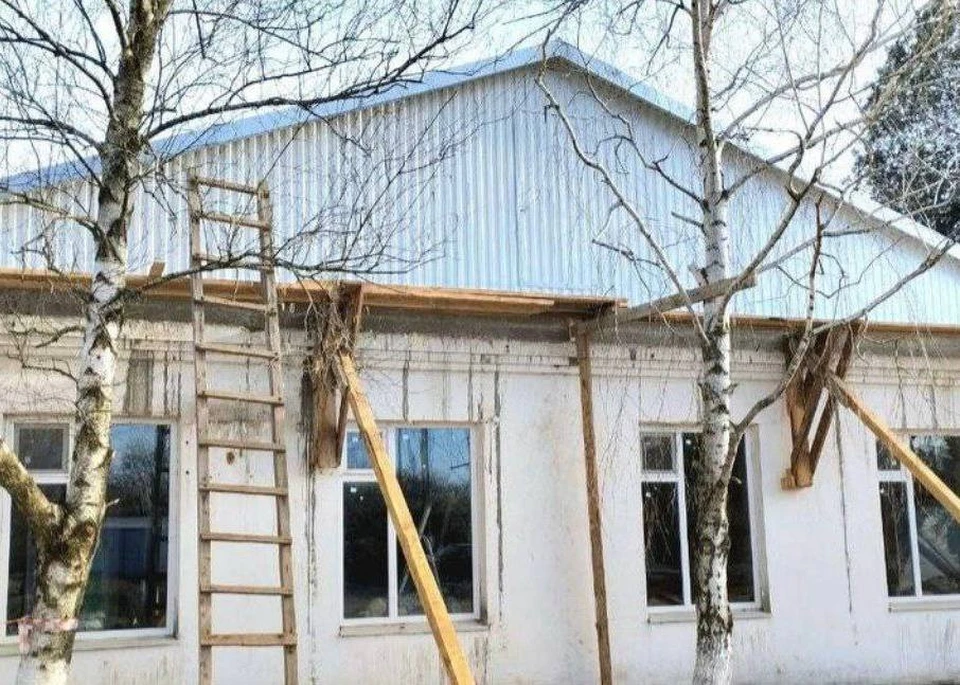 Рязанская область курирует ремонт дома престарелых в поселке Новотроицкое. ФОТО: администрация Херсонской области