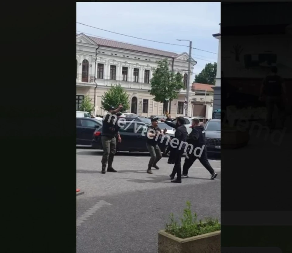 Стреляли в самом центре Кишинева (Фото: кадр из видео).