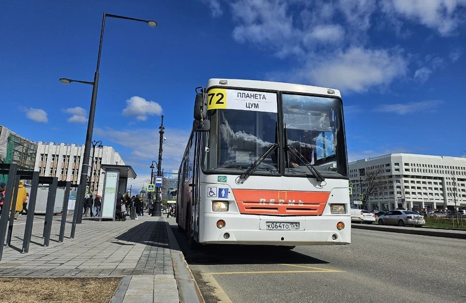 Автобус №72 начал курсировать с 1 мая. Фото: Департамент транспорта Перми.