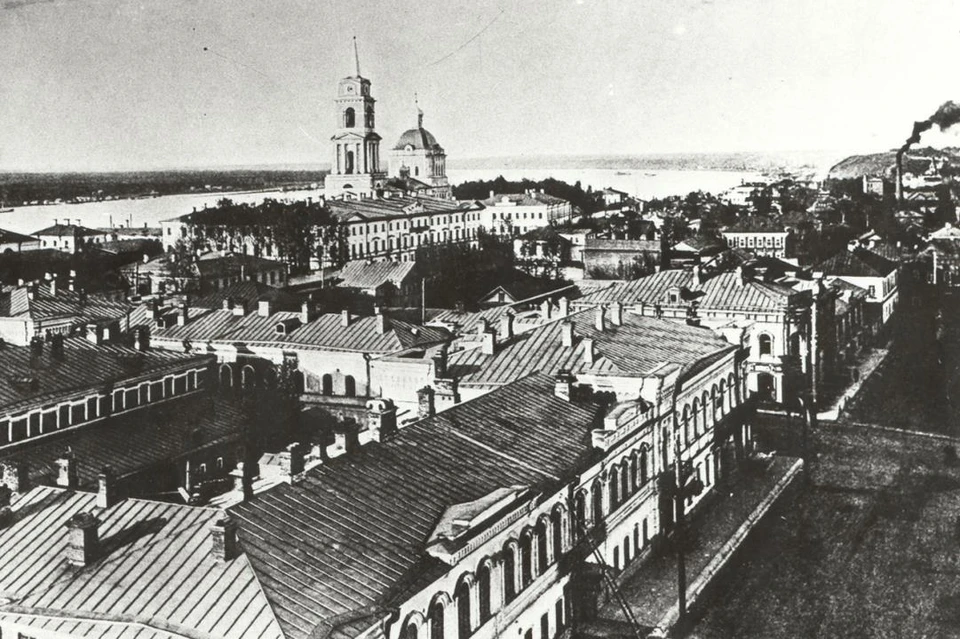 Панорама города в районе Кафедрального собора. Фото: Государственный архив Пермского края.