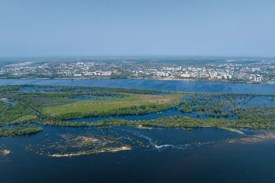 Пришедшую в пойму во время паводка воду будут удерживать. Фото: администрация Волгоградской области.