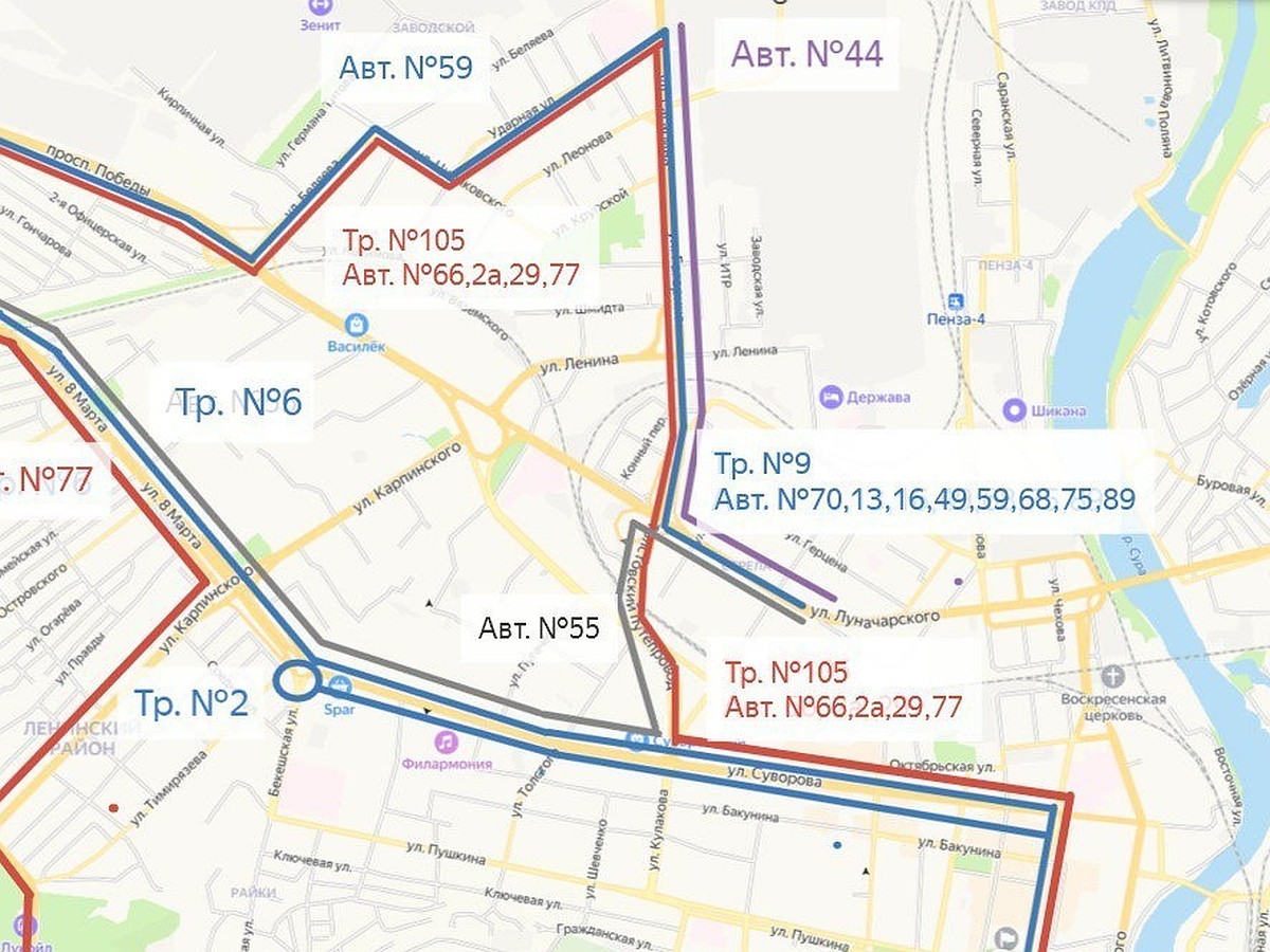 9 Мая в Пензе изменится схема движения общественного транспорта - KP.RU