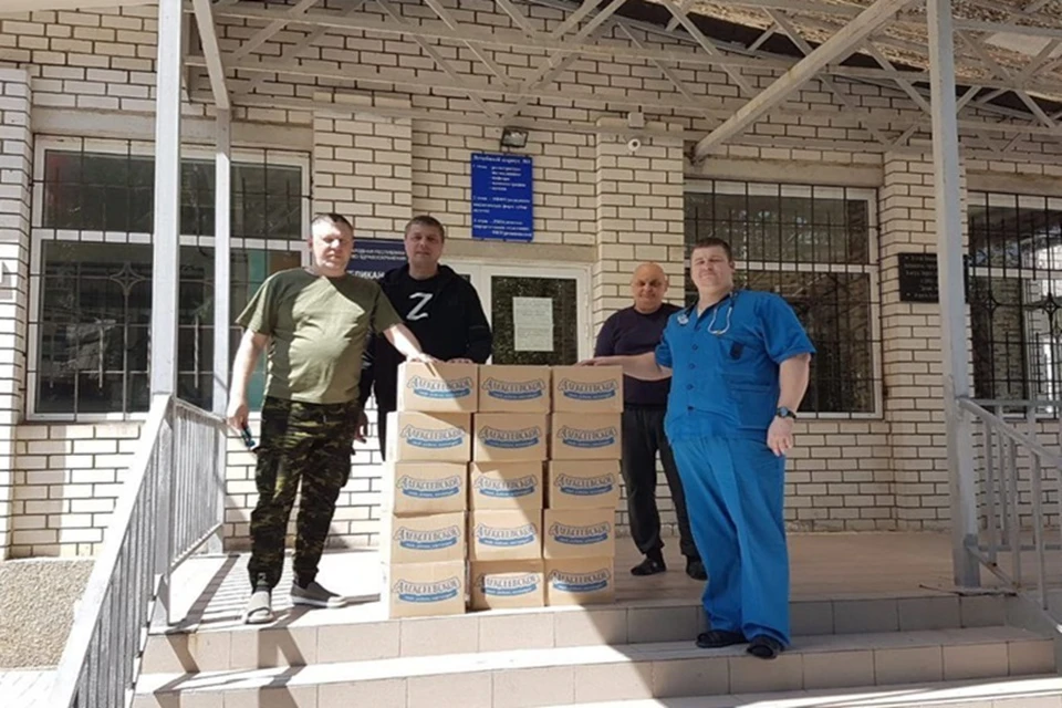 В клиническую туберкулезную больницу Донецка доставили гуманитарную помощь. Фото: ТГ/Ткачук