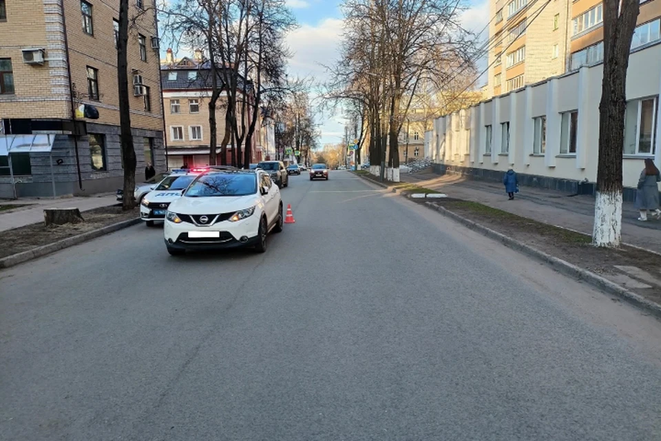 Ребенка сбили на улице Молодой Гвардии. Фото: ГИБДД Кировской области