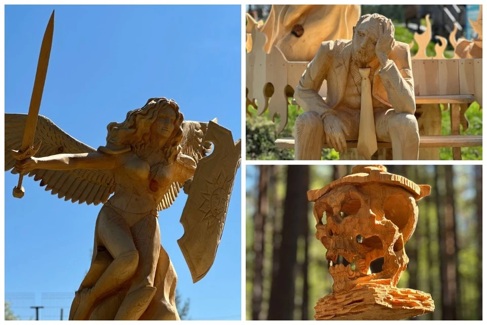 В Ангарске прошел XI международный фестиваль деревянной скульптуры «Лукоморье на Байкале»-2024.