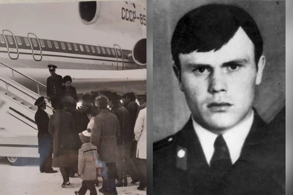 Милиционер Ёжиков (на фото справа) пытался спасти самолет, но погиб вместе с террористом и пассажирами.