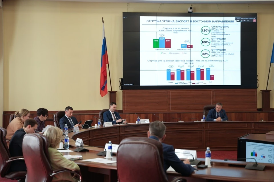 В Правительстве Иркутской области прошло совещание, в котором принимали участие представители угольно добывающих компаний региона и руководства АО “РЖД”.