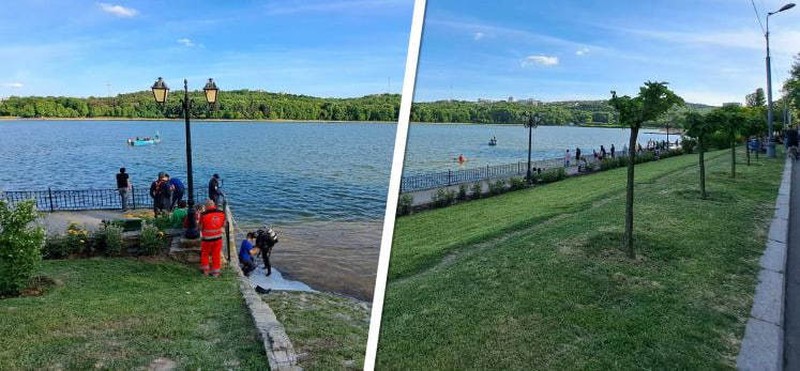 В озере парка «Валя Морилор» утонул молодой человек. Фото:rupor.md