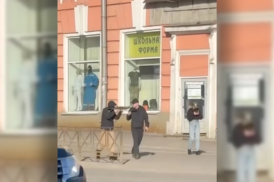 Следственно-оперативная группа сразу выехала на место и задержала мужчину. Фото: скриншот видео / Мурманск Дтп Чп / t.me/murmansk_chp