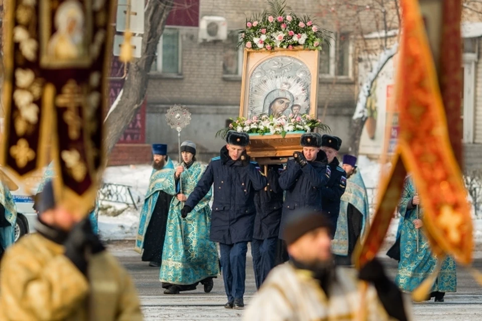 Казанская богоматерь — один из самых почитаемых образов у верующих военнослужащих.