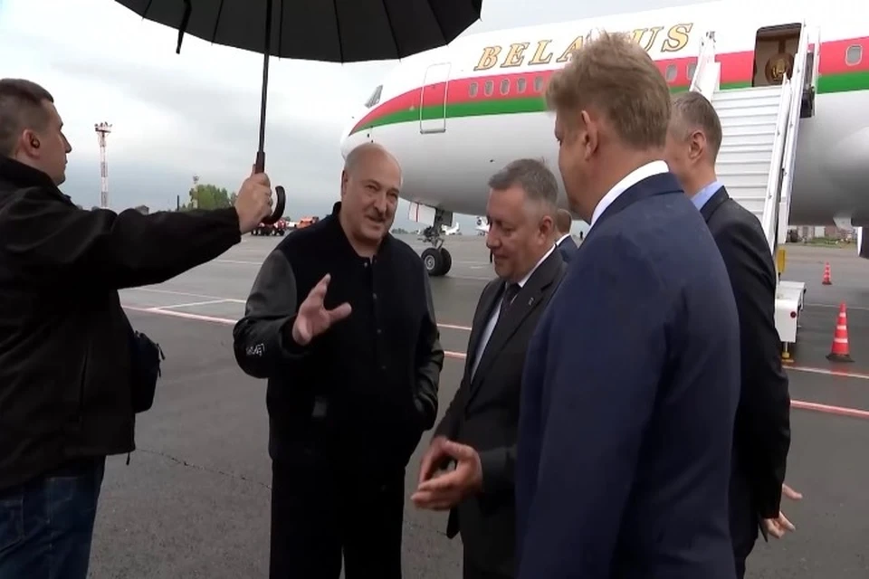 Александр Лукашенко прилетел в Иркутск Фото: губернатор Иркутской области