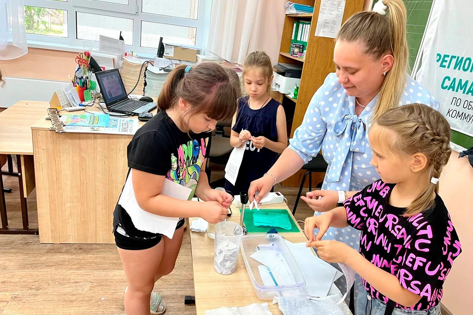 Экологи провели занятие в пришкольном лагере школы № 90 Тольятти