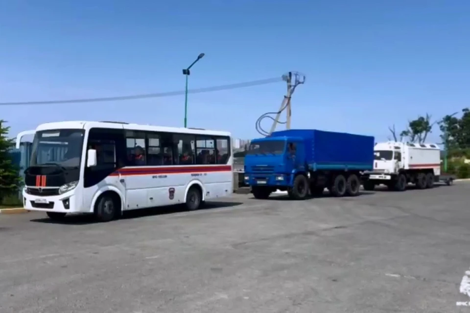 Группировка выдвинулась в место возможной ЧС. Фото: ГУ МЧС России по Приморскому краю