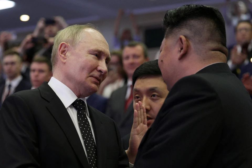 Владимир Путин произнес тост на приеме у Ким Чен Ына