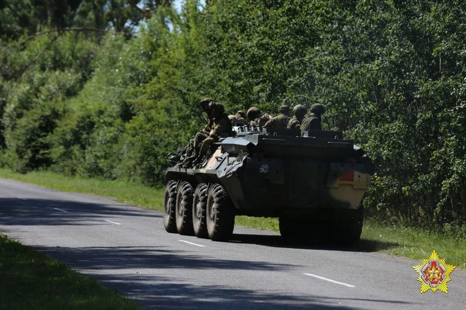Минобороны Беларуси сообщило, что военные выполняют задачи по прикрытию госграницы. Фото: телеграм-канал Минобороны Беларуси