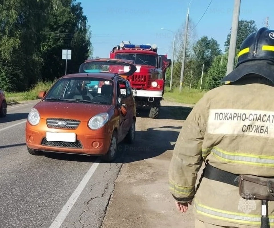 В Малоярославецком районе столкнулись КАМАЗ и «Киа Пиканта»