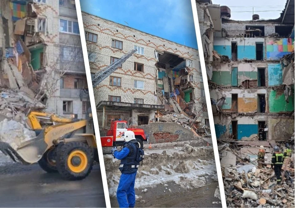 В Печоре должны снести за три месяца обрушившееся общежитие Фото: МЧС по Коми.