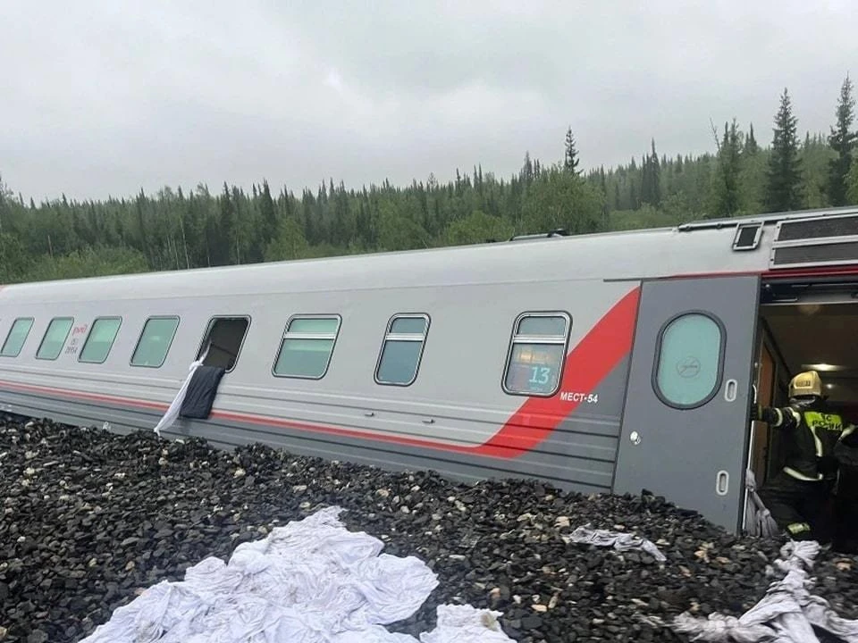 Пассажиров поезда, сошедшего с рельсов в Коми, доставили в Новороссийск. Фото: Северо-Западная транспортная прокуратура.