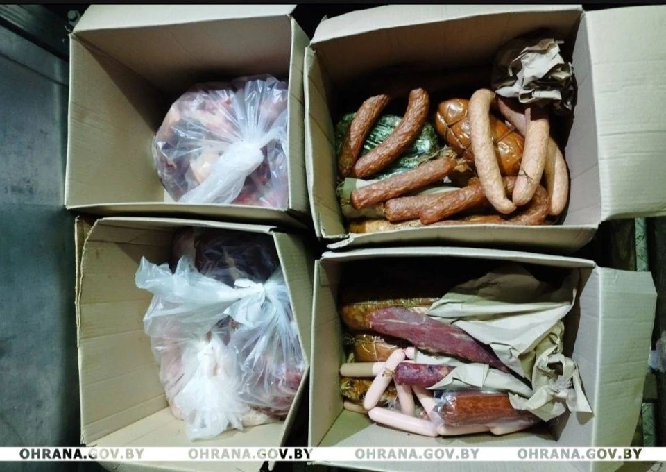 Пинчанин украл на работе колбасы и мясо и попался. Фото: Департамент охраны МВД.