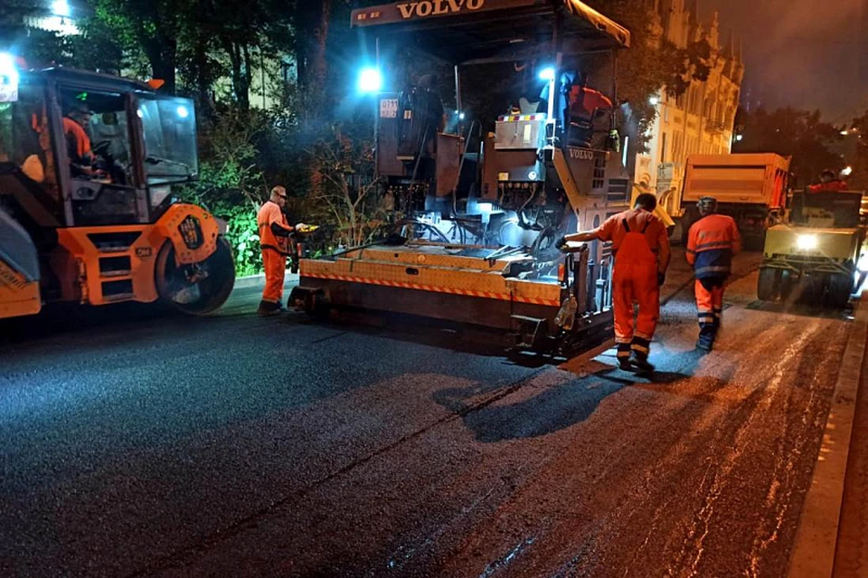 Работы на Пушкинской шли круглосуточно. Фото: Vlc.ru