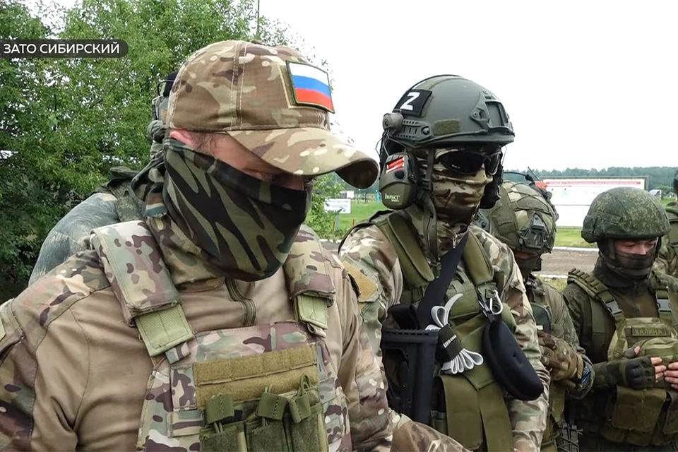 Подготовка бойцов в ЗАТО Сибирский. Скриншот сюжета телеканала "Толк"