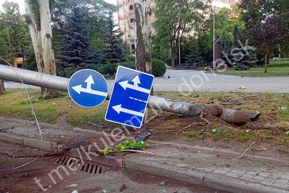 В Донецке из-за ДТП погиб один человек, еще трое получили травмы. Фото: ТГ/Кулемзин