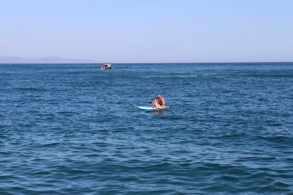 Море прогрелось дл 26 градусов.